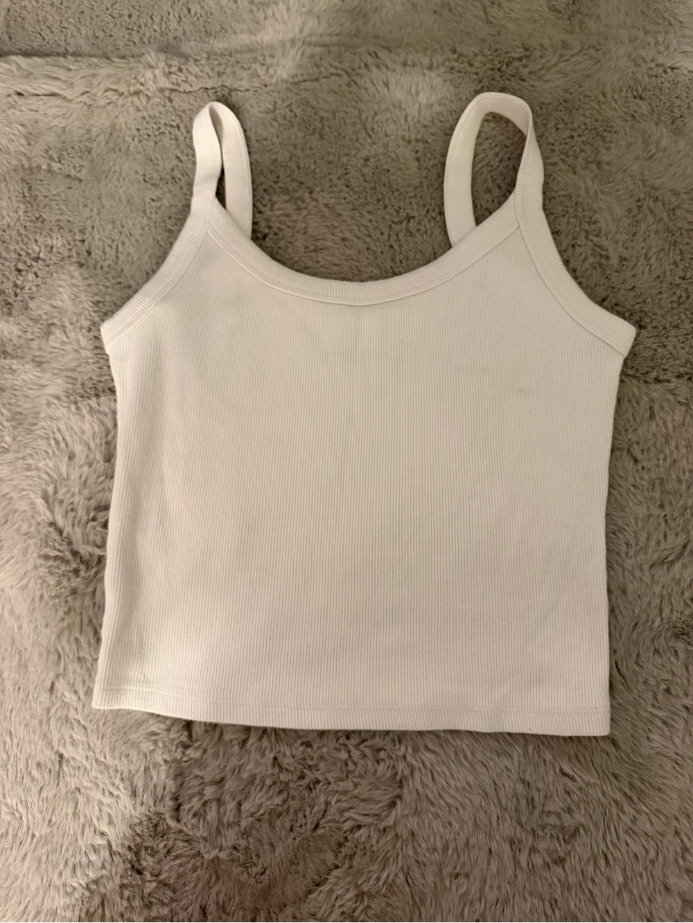 Abercrombie Women’s Ribbed Tank Top - White